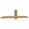Ekena Millwork Eugene Smooth Timber Gable Bracket, Western Red Cedar, 108"W x 22"H x 5 1/2"D x 5 1/2"F, 5/12 Pitch GBW108X22X0606EUG00SWR - alternate 3